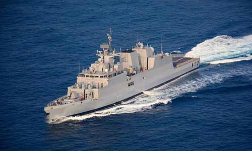 Korweta INS Kavaratti Stealth do zwalczania okrętów podwodnych. / Zdjęcie: defencenews.in