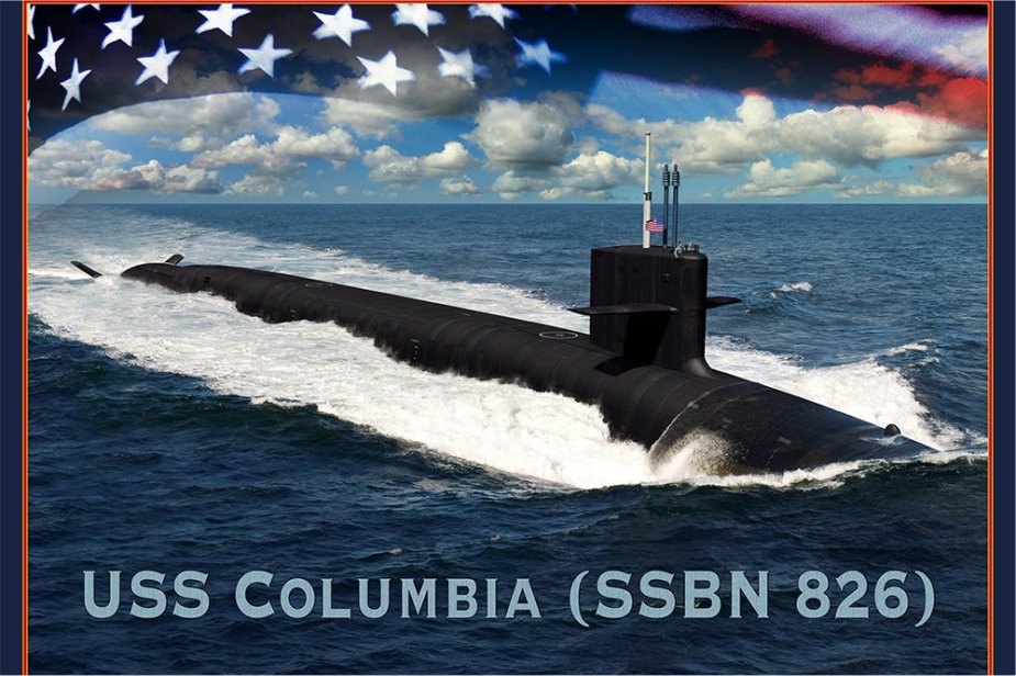 Przyszły okręt podwodny klasy Columbia USS Columbia/ Zdjęcie: US Navy)