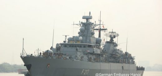 Fregata ZOP typu Brandenburg Bayern. / Zdjęcie: Ambasada Niemiec w Hanoi