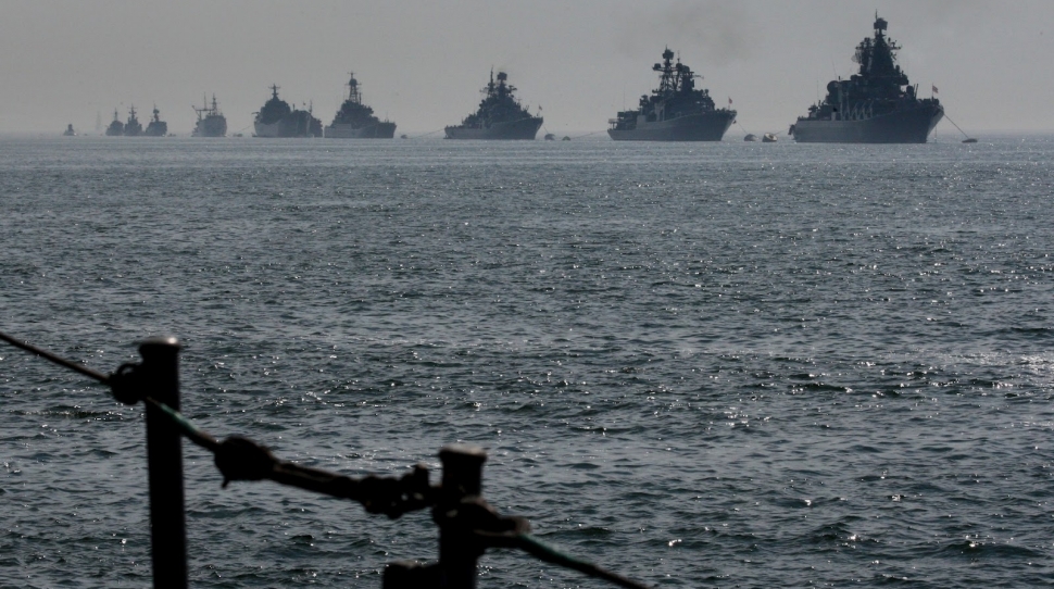 Rosyjskie okręty wojenne. / Zdjęcie: Jamestown Foundation