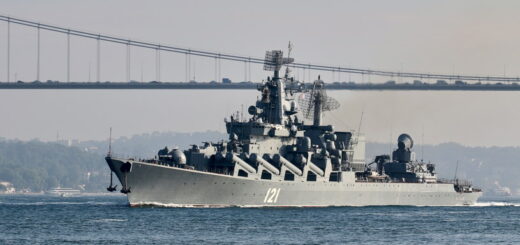 Zatopiony krążownik rakietowy Moskwa. / Zdjęcie: /Yoruk Isik / Reuters /Agencja FORUM