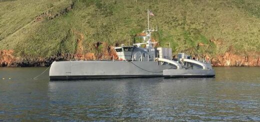 Sea Hunter, całkowicie nowa klasa bezzałogowych okrętów nawodnych, opracowanych we współpracy z Biurem Badań Morskich (ONR) i Agencją Zaawansowanych Projektów Badawczych Obrony (DARPA). / Zdjęcie: Marynarki Wojennej USA