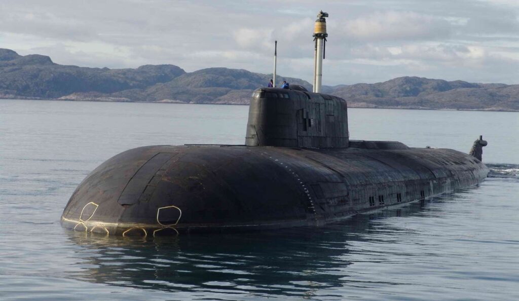 Atomowy okręt podwodny „Smoleńsk” typu Antiej. / Zdjęcie:  www.sdelanounas.ru