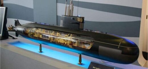 Model rosyjskiego okrętu podwodnegotypu Amur 1650. / Zdjęcie: wukong.toutiao