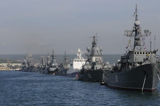 Rosyjskie okręty wojenne (Flota Czarnomorska). / Zdjęcie: Tavrichesky Alexander/Ukrafoto/East News