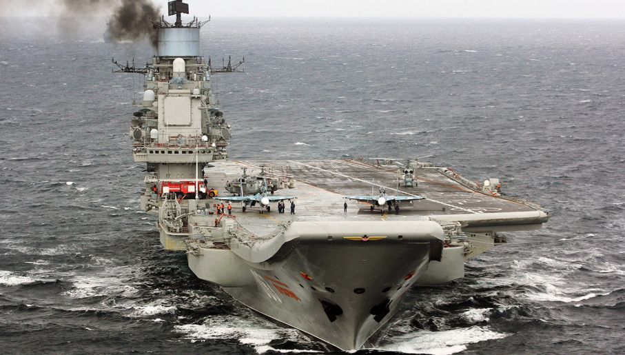 Lotniskowiec Admirał Kuzniecow. / Zdjęcie: Marynarka Wojenna Rosji